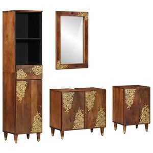 vidaXL &Sigma;&epsilon;&tau; &Nu;&tau;&omicron;&upsilon;&lambda;&alpha;&pi;&iota;ώ&nu; &Mu;&pi;ά&nu;&iota;&omicron;&upsilon; 4 &tau;&mu;&chi;. &Mu;έ&lambda;&iota; &Kappa;&alpha;&phi;έ 62 x 33 x 58 &epsilon;&kappa;.