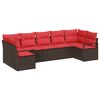 vidaXL &Sigma;&epsilon;&tau; &Kappa;&alpha;&nu;&alpha;&pi;έ &Kappa;ή&pi;&omicron;&upsilon; 7 pcs &Kappa;&alpha;&phi;έ &kappa;&alpha;&iota; &Kappa;ό&kappa;&kappa;&iota;&nu;&omicron; &sigma;&upsilon;&nu;&theta;&epsilon;&tau;&iota;&kappa;ό &rho;&alpha;&tau;ά&nu;