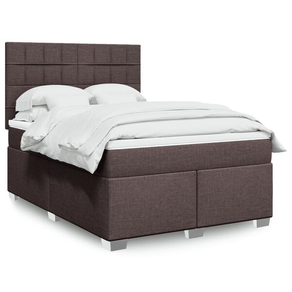 vidaXL &Kappa;&rho;&epsilon;&beta;ά&tau;&iota; Boxspring &mu;&epsilon; &Sigma;&tau;&rho;ώ&mu;&alpha; &Sigma;&kappa;&omicron;ύ&rho;&omicron; &Kappa;&alpha;&phi;έ 140x190 &epsilon;&kappa;. &Upsilon;&phi;&alpha;&sigma;&mu;ά&tau;&iota;&nu;&omicron;