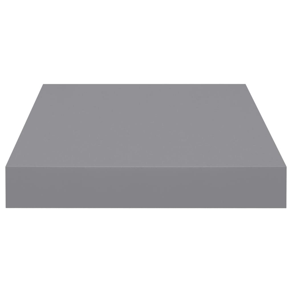 vidaXL Ράφια Τοίχου 2 τεμ. Γκρι 23x23,5x3,8 εκ. MDF