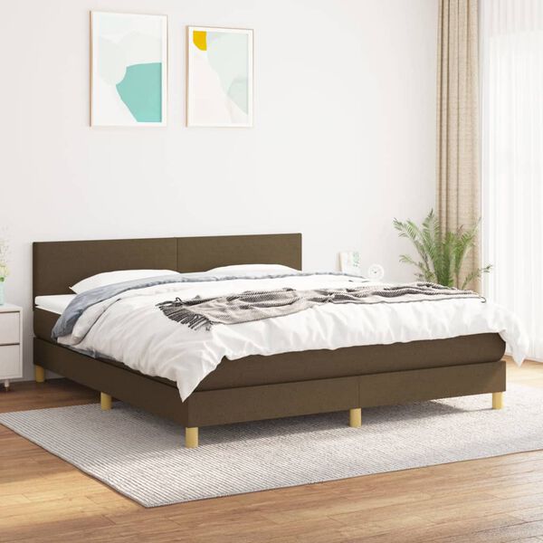 vidaXL &Kappa;&rho;&epsilon;&beta;ά&tau;&iota; Boxspring &mu;&epsilon; &Sigma;&tau;&rho;ώ&mu;&alpha; &Sigma;&kappa;&omicron;ύ&rho;&omicron; &Kappa;&alpha;&phi;έ 160x200 &epsilon;&kappa; &Upsilon;&phi;&alpha;&sigma;&mu;ά&tau;&iota;&nu;&omicron;