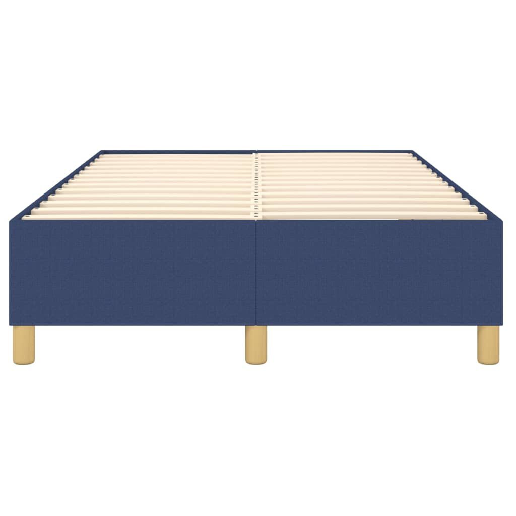 vidaXL Πλαίσιο κρεβατιού χωρίς στρώμα μπλε 120x200cm ύφασμα