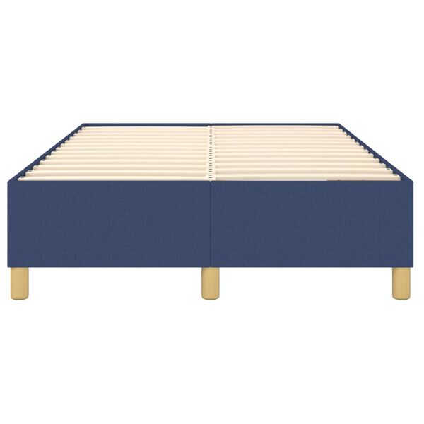 vidaXL Πλαίσιο κρεβατιού χωρίς στρώμα μπλε 120x200cm ύφασμα