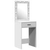 vidaXL Τραπέζι περιποίησης με συρτάρι 2 pcs Λευκό 50 x 41 x 135 εκ