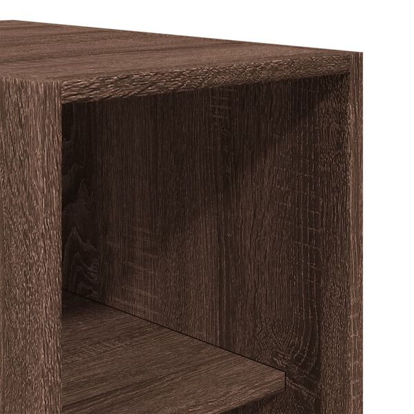 vidaXL Ντουλάπα Καφέ Δρυς 30x50x200 εκ. από Επεξεργασμένο Ξύλο