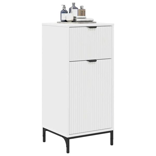 vidaXL Ντουλάπι Μπάνιου Λευκό 39.5 x 36 x 88 εκ Επεξεργασμένο ξύλο