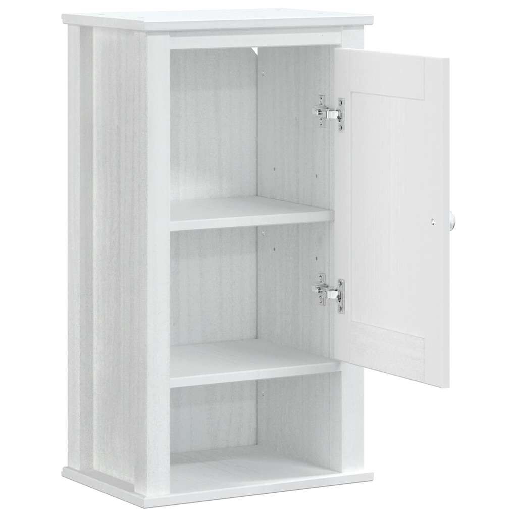 vidaXL Ντουλάπι Μπάνιου Επιτοίχιο BERG Λευκό 40x27x71,5 εκ Μασίφ Πεύκο