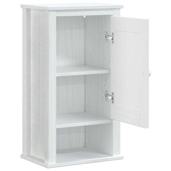 vidaXL Ντουλάπι Μπάνιου Επιτοίχιο BERG Λευκό 40x27x71,5 εκ Μασίφ Πεύκο