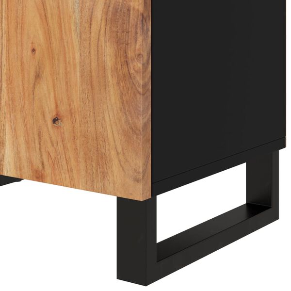 vidaXL Κομοδίνο 50 x 33 x 60 εκ. Μασίφ Ξύλο Ακακίας & Επεξεργ. Ξύλο