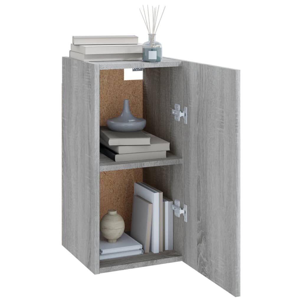 vidaXL Έπιπλο Τηλεόρασης Γκρι Sonoma 30,5x30x60 εκ. από Επεξεργ. Ξύλο