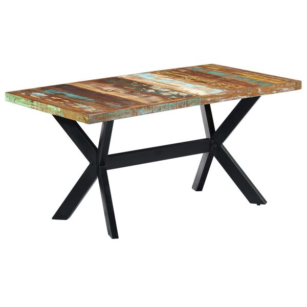 vidaXL Τραπεζαρία 160 x 80 x 75 εκ. από Μασίφ Ανακυκλωμένο Ξύλο