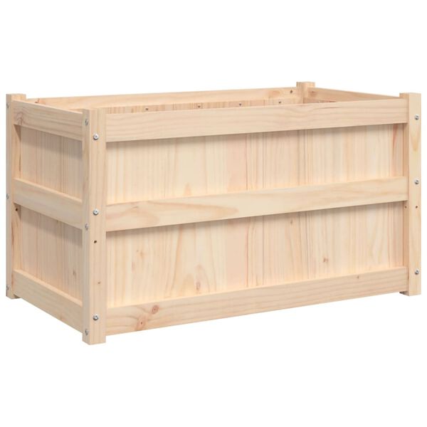 vidaXL Ζαρντινιέρα 90 x 50 x 50 εκ. από Μασίφ Ξύλο Πεύκου