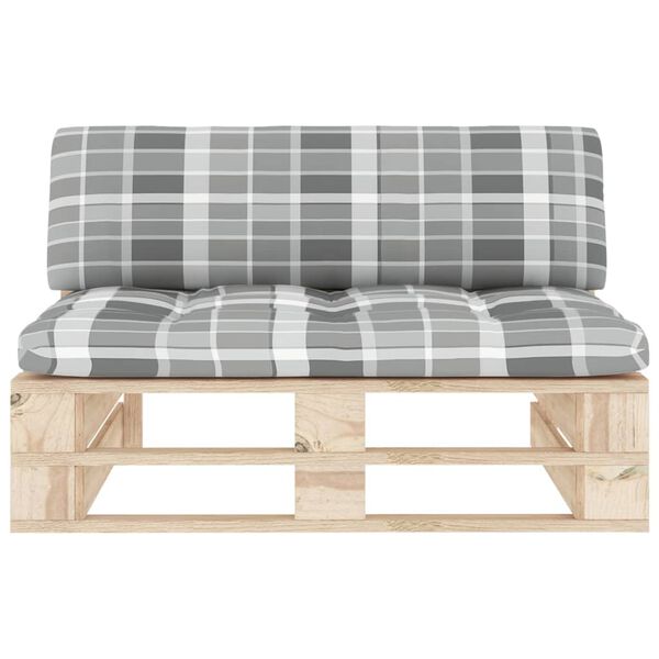 vidaXL Καναπές Κήπου Μεσαίος από Παλέτες Εμποτισμένο Ξύλο Πεύκου