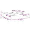 vidaXL Σκελετός Κρεβατιού Sonoma Δρυς 200 x 200 cm Επεξεργασμένο ξύλο