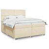 vidaXL &Kappa;&rho;&epsilon;&beta;ά&tau;&iota; Boxspring &mu;&epsilon; &Sigma;&tau;&rho;ώ&mu;&alpha; &Kappa;&rho;&epsilon;&mu; 200x200 &epsilon;&kappa;. &Upsilon;&phi;&alpha;&sigma;&mu;ά&tau;&iota;&nu;&omicron;