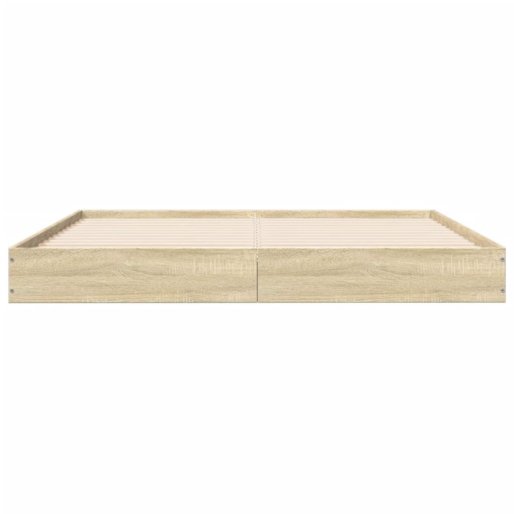 vidaXL Πλαίσιο Κρεβατιού Χωρ. Στρώμα Sonoma Δρυς 150x200εκ. Επ. Ξύλο