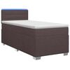 vidaXL &Kappa;&rho;&epsilon;&beta;ά&tau;&iota; Box Spring &mu;&epsilon; &Sigma;&tau;&rho;ώ&mu;&alpha; &kappa;&alpha;&iota; LED &Sigma;&kappa;&omicron;ύ&rho;&omicron; &Kappa;&alpha;&phi;έ 90 x 190 cm