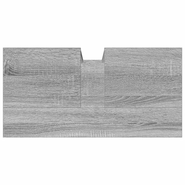 vidaXL Ντουλάπι Νιπτήρα Μπάνιου Γκρι Sonoma 60x30x60 εκ. Επεξ. Ξύλο