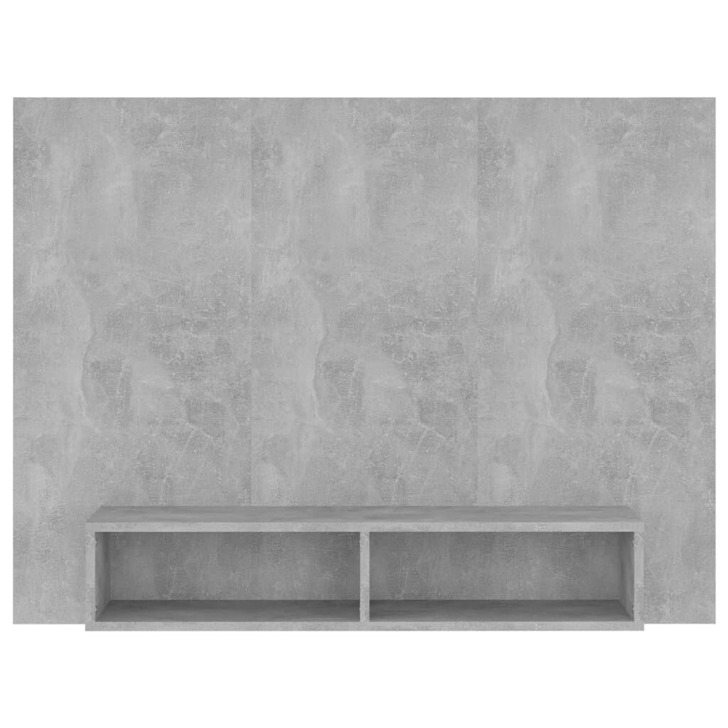 vidaXL Έπιπλο Τηλεόρασης Τοίχου Γκρι Σκυρ. 120x23,5x90 εκ. Μοριοσανίδα