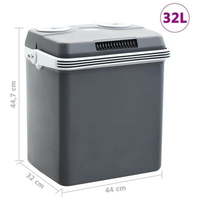 vidaXL Ψυγείο Φορητό Θερμοηλεκτρικό 32 Λίτρα 12 V 230 V A++