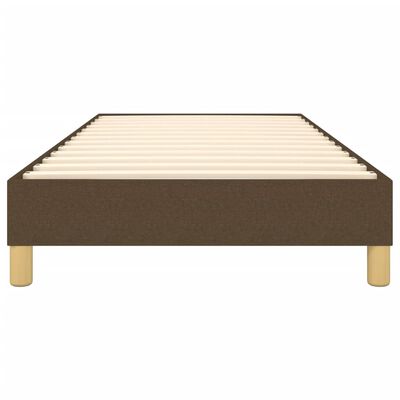 vidaXL Πλαίσιο Κρεβατιού Boxspring Σκούρο Καφέ 90x190 εκ. Υφασμάτινο