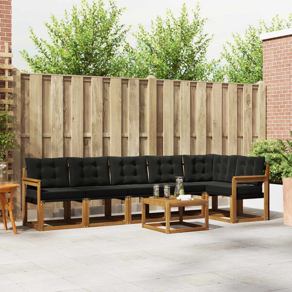 vidaXL &Sigma;&epsilon;&iota;&rho;ά &Kappa;&alpha;&nu;&alpha;&pi;έ &Epsilon;&xi;&omega;&tau;&epsilon;&rho;&iota;&kappa;&omicron;ύ &mu;&epsilon; &mu;&alpha;&xi;&iota;&lambda;ά&rho;&iota; 7 pcs &Phi;&upsilon;&sigma;&iota;&kappa;ό &kappa;&alpha;&iota; &Mu;&alpha;ύ&rho;&omicron;