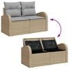 vidaXL Σετ Καναπέ Κήπου 12 pcs Μπέζ και Ανοιχτό Γκρι 80 x 80 x 71 cm