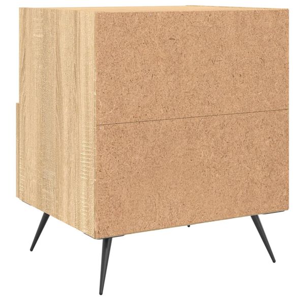 vidaXL Κομοδίνα 2 τεμ. Sonoma Δρυς 40 x 35 x 47,5 εκ. Επεξεργ. Ξύλο