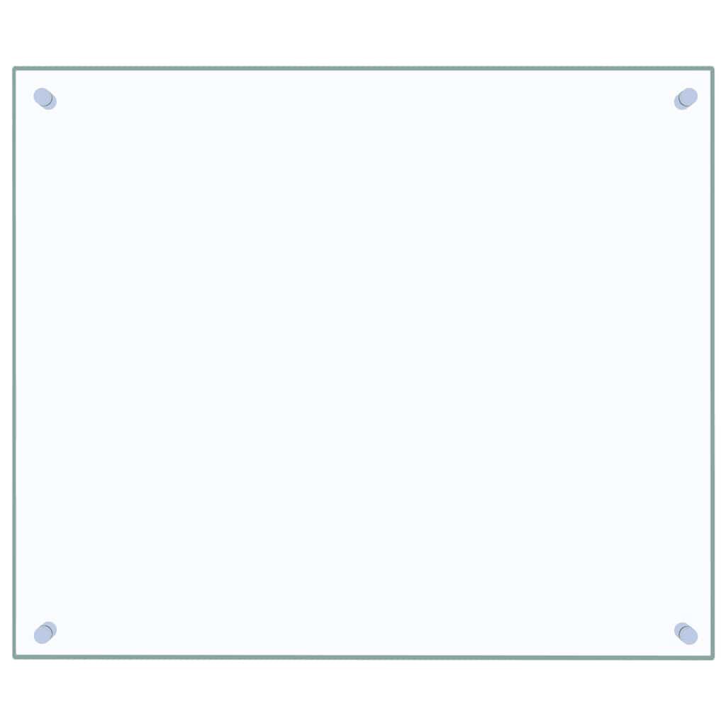 vidaXL Πλάτη Κουζίνας Διαφανής 70 x 60 εκ. από Ψημένο Γυαλί