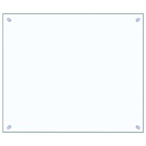 vidaXL Πλάτη Κουζίνας Διαφανής 70 x 60 εκ. από Ψημένο Γυαλί