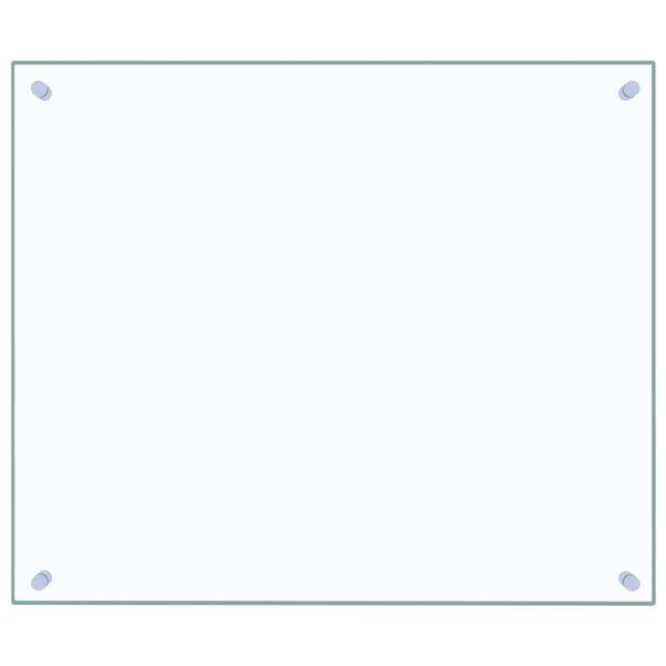 vidaXL Πλάτη Κουζίνας Διαφανής 70 x 60 εκ. από Ψημένο Γυαλί