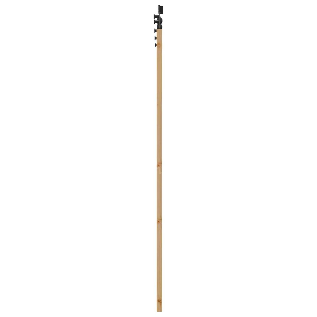 vidaXL Συρόμενη Πόρτα με Σετ Εξαρτημάτων 61x198.5 εκ Μασίφ Ξύλο Πεύκου