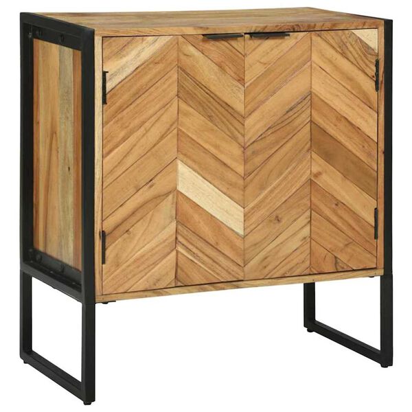 vidaXL Πλαϊνό Γραφείο Καφέ 70 x 35 x 75 εκ Μασίφ ξύλο ακακίας