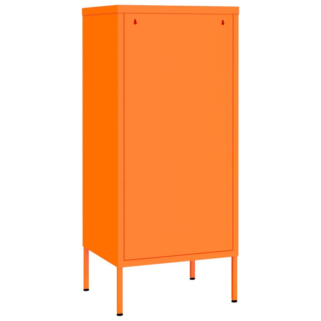 vidaXL Ντουλάπι Αποθήκευσης Πορτοκαλί 42,5x35x101,5 εκ. από Ατσάλι