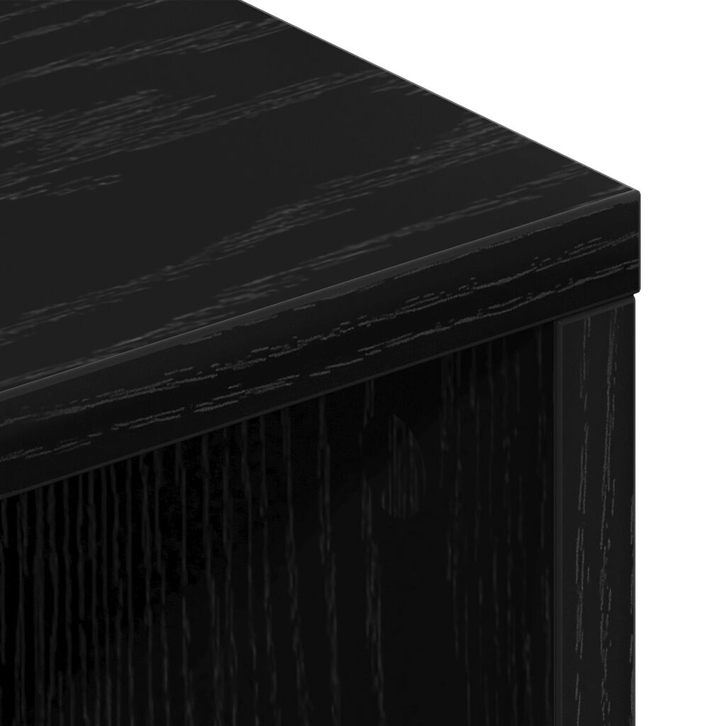 vidaXL Ντουλάπα τηλεόρασης Μαύρο Δρυς 150x30x44,5 εκ. Επεξεργασμένο ξύλο