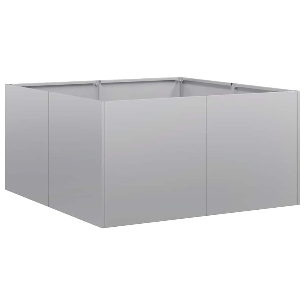 vidaXL Ζαρντινιέρα 80x80x40 εκ. από Γαλβανισμένο Ατσάλι