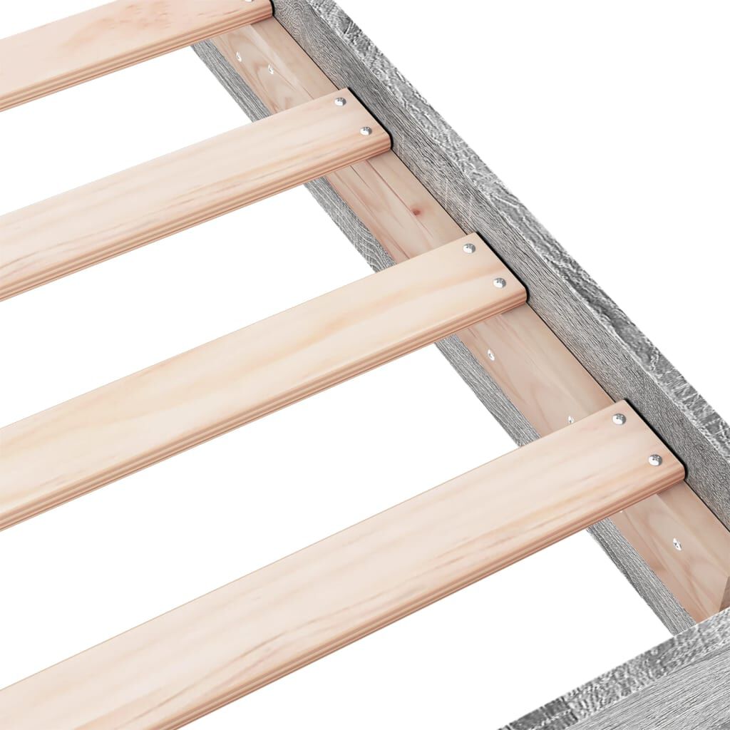 vidaXL Πλαίσιο Κρεβατιού Γκρι Sonoma 150x200 εκ. Επεξεργασμένο Ξύλο