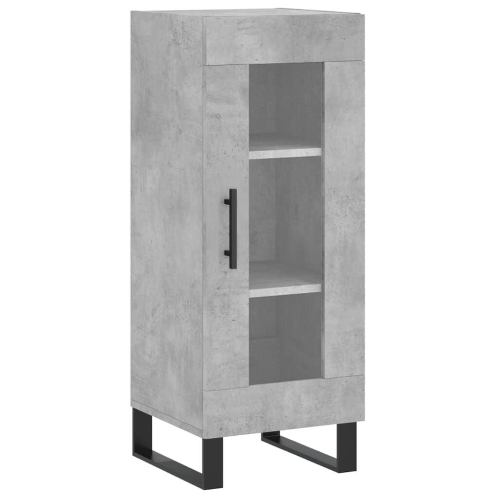 vidaXL Ντουλάπι Γκρι Σκυροδέματος 34,5x34x90 εκ. Επεξεργασμένο Ξύλο