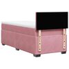 vidaXL Κρεβάτι Boxspring με Στρώμα Ροζ 100x200 εκ. Βελούδινο