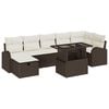 vidaXL &Sigma;&epsilon;&tau; &Kappa;&alpha;&nu;&alpha;&pi;έ &Kappa;ή&pi;&omicron;&upsilon; &mu;&epsilon; &mu;&alpha;&xi;&iota;&lambda;ά&rho;&iota; 8 pcs &Kappa;&alpha;&phi;έ &Pi;&omicron;&lambda;&upsilon; &rho;ά&tau;&alpha;&nu;