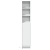 vidaXL Μπουφές με Φώτα LED Λευκός 36x32,5x200 εκ. Επεξεργασμένο Ξύλο