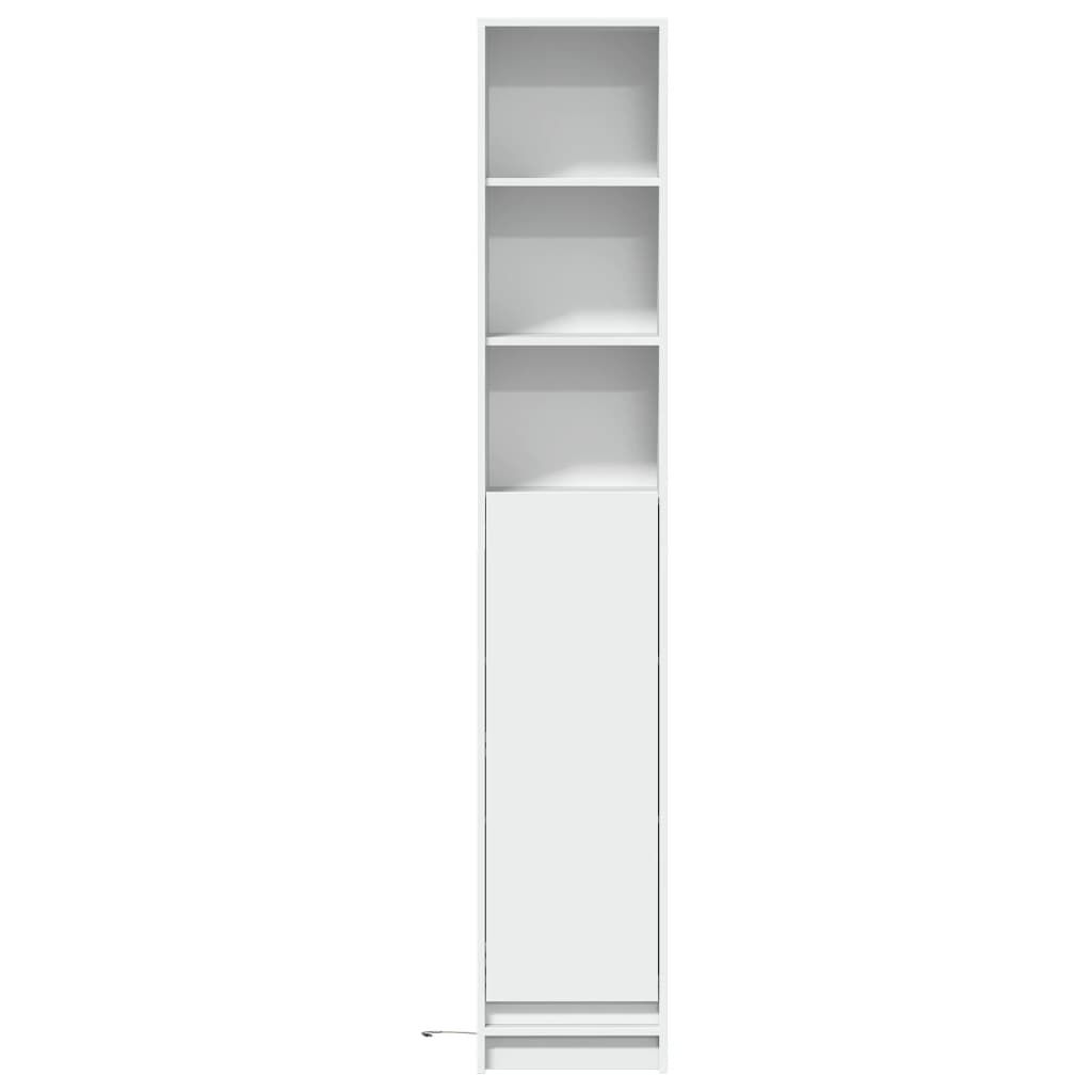 vidaXL Μπουφές με Φώτα LED Λευκός 36x32,5x200 εκ. Επεξεργασμένο Ξύλο
