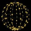 vidaXL Μπάλα με 192 LED 2 pcs Θερμό λευκό 40 cm Μέταλλο