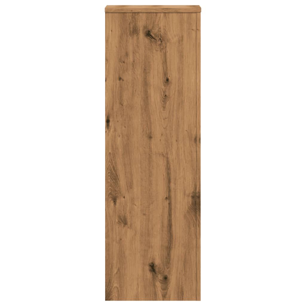 vidaXL Βάσεις Φυτών Αρτισιανή Δρυς 33x33x100 εκ. Επεξ. Ξύλο