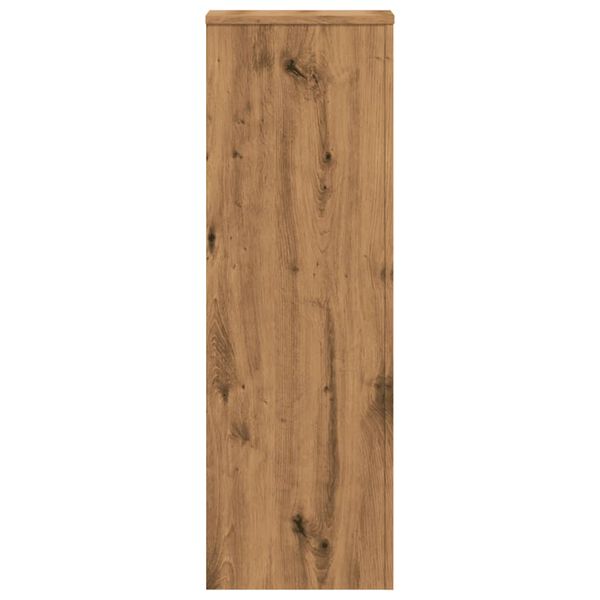 vidaXL Βάσεις Φυτών Αρτισιανή Δρυς 33x33x100 εκ. Επεξ. Ξύλο