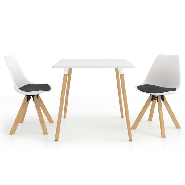 vidaXL &Sigma;&epsilon;&tau; &Tau;&rho;&alpha;&pi;&epsilon;&zeta;&alpha;&rho;ί&alpha;&sigmaf; 3 &Tau;&epsilon;&mu;&alpha;&chi;ί&omega;&nu; &Mu;&alpha;ύ&rho;&omicron; / &Lambda;&epsilon;&upsilon;&kappa;ό