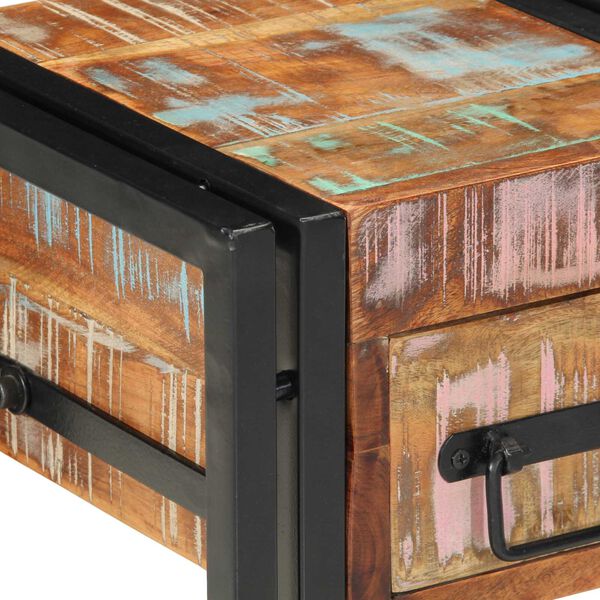 vidaXL Νυχτερινό Τραπέζι 40x40x40 εκ. Από Μασίφ Ανακυκλωμένο Ξύλο