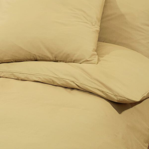 vidaXL Σετ Παπλωματοθήκης Taupe 140x200 εκ. Ελαφρύ Ύφασμα Μικροϊνών