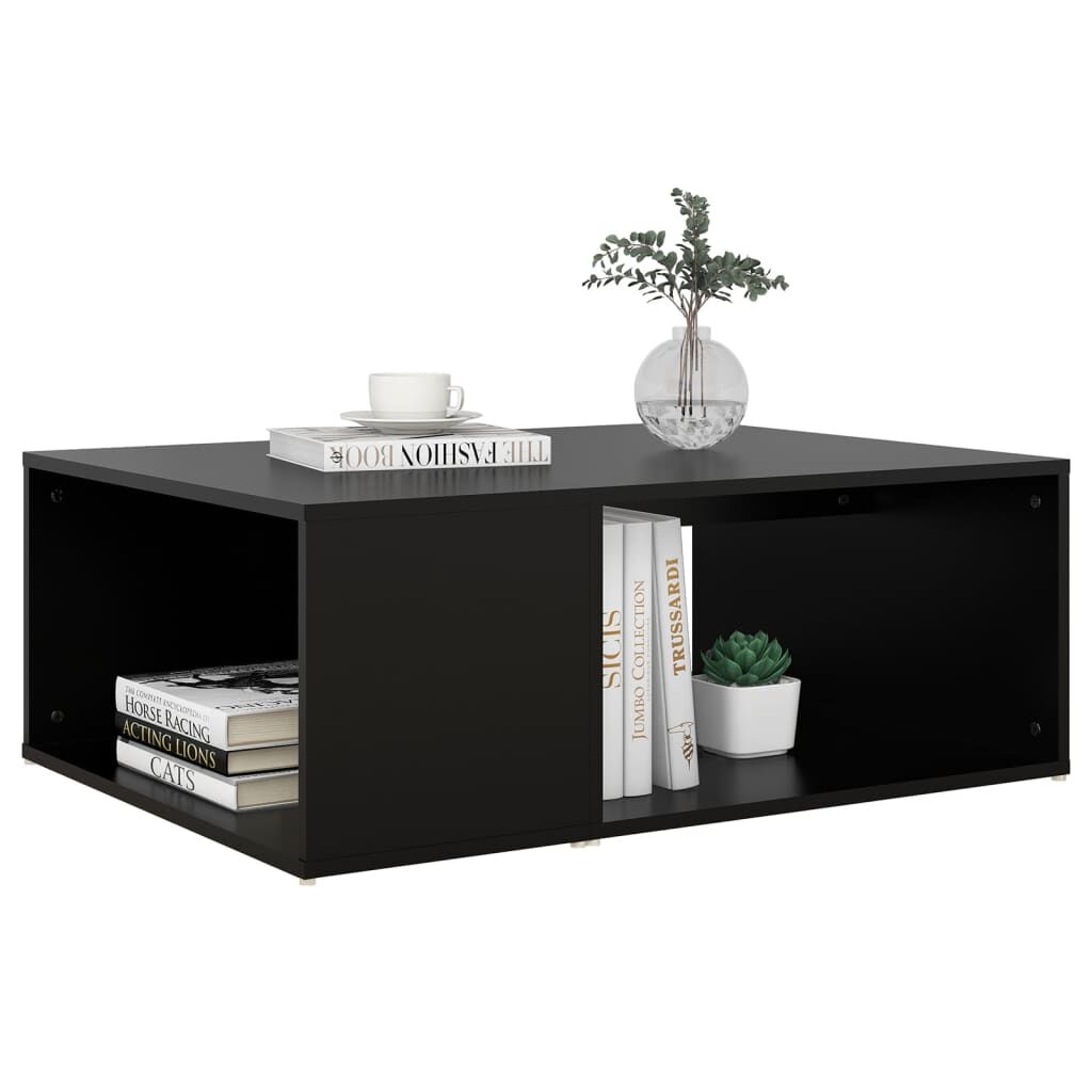 vidaXL Τραπεζάκι Σαλονιού Μαύρο 90 x 67 x 33 εκ. Επεξεργασμένο Ξύλο