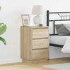 vidaXL Κομοδίνο με Sonoma Δρυς 39 x 34.5 x 65 εκ. Επεξεργασμένο ξύλο